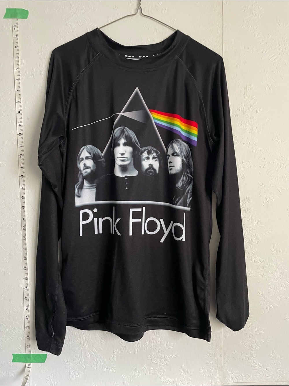 Pink Floyd Black Long Sleeve Activewear Shirt